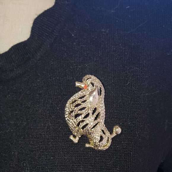 🎃Halloween🎃Red Taffeta Poodle Skirt Inc. Sweater & sara cov poodle brooch - Picture 11 of 16